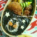 ｍａａ＊'s cooksnap of when they made 簡単キャラ弁☆仮面ライダーフォーゼ海苔弁.