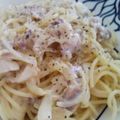 Hanna09's cooksnap of when they made ヨーグルカルボナーラ.