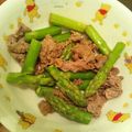 じゅんチョコ's cooksnap of when they made 牛肉とアスパラの柚子こしょう和え.