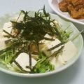 ぺーまー's cooksnap of when they made 水菜と豆腐のサラダ～明太子マヨソース～.
