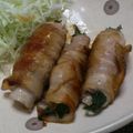 あやこうへい's cooksnap of when they made 豚肉のモロヘイヤ巻き(ショウガ焼き）.