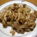 conn's cooksnap of when they made 我んとこの、豚甘辛焼き.