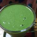 うくた's cooksnap of when they made グリーンスムージー　つるむらさき.