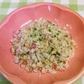 龍青空ママ's cooksnap of when they made 旦那様定番☆カニかまビームチャーハン.