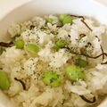 おつね's cooksnap of when they made 胡桃・枝豆と　ハーブ塩・塩昆布の混ぜご飯.