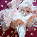 Chokoモンブラン's cooksnap of when they made 夏はコレ！凍らせるだけ☆すいかバー♪.