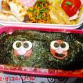 ゆけり３兄弟's cooksnap of when they made 丸型2つde簡単ワンポイントエルモ.