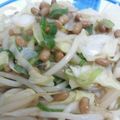 つとまま's cooksnap of when they made *幸せの味♪キャベツともやしの納豆炒め*.