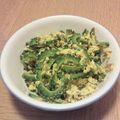 ようさんママ's cooksnap of when they made かつおぶしｄｅゴーヤの卵炒め.