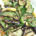 バストロ姫's cooksnap of when they made なすとキュウリの胡麻和え.