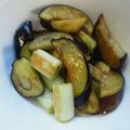 かぴーな's cooksnap of when they made 長ネギと茄子の味ポン炒め.