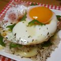 まじゅじゅ's cooksnap of when they made ベーコンエッグ丼☆ゆかり風味.
