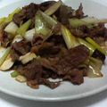 うにずめ's cooksnap of when they made 牛肉とネギの炒め物.