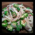めぐみるく0927's cooksnap of when they made ■イカとオクラの梅肉和え■.