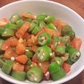 mcore21's cooksnap of when they made トマトとオクラの中華マリネ.