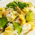 kemi374's cooksnap of when they made 鮭ときゅうりのさっぱり混ぜ寿司.