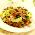 あやまるく's cooksnap of when they made ✿　青梗菜　と　肉炒め　✿.