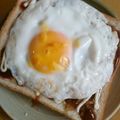 ８４ers's cooksnap of when they made お好み焼き風トースト.