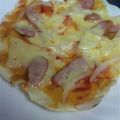 あきえいな's cooksnap of when they made 発酵なし！お家で簡単なんちゃってピザ☆.
