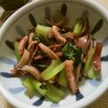 うりかーさん's cooksnap of when they made イカげそとチンゲン菜のにんにく塩炒め.
