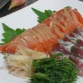 まんまるかえる's cooksnap of when they made 塩麹さんdeサーモンの漬.
