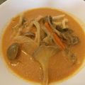 pinkkiika's cooksnap of when they made しめじとベーコンの豆乳トマトスープ.