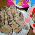 Chika_sck's cooksnap of when they made さっぱりと鶏ささみの梅シソ焼き.