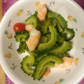 chamaちゃん's cooksnap of when they made 海老とゴーヤの和え物　千龍風.