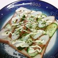 龍青空ママ's cooksnap of when they made 竹輪と胡瓜のカレーマヨ☆トースト.