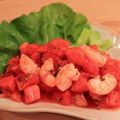 Oishiキッチン♡'s cooksnap of when they made そら豆とエビのトマトドレッシングサラダ.