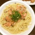 まりんごっこ's cooksnap of when they made スモークサーモンの簡単クリームパスタ.