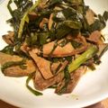 kumahana2's cooksnap of when they made レバニラ炒め～♪.