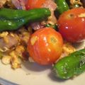 そらもんく's cooksnap of when they made ガーリック風味のトマト獅子唐スパム卵炒め.