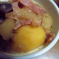 父なる川's cooksnap of when they made ﾍﾞｰｺﾝで肉じゃが風.*゜.