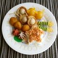 puniＫ's cooksnap of when they made お弁当・運動会★うずらのちくわ巻き～照焼.