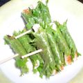 翔仁LOVE's cooksnap of when they made 甘味噌入り大葉の竹輪チーズ巻き.
