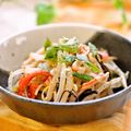 さとみわ's cooksnap of when they made もやしとカニカマの塩昆布胡麻酢和え.