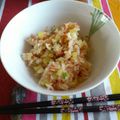 さちきた's cooksnap of when they made ★お手軽ママのたくあんチャーハン♪★.