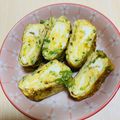 ももゆみ1230's cooksnap of when they made 九条ねぎの玉子焼き／だし巻き玉子.