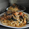 たぬきち５５'s cooksnap of when they made ナスとミートソース♪スパゲッティ.