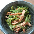 masyukoko's cooksnap of when they made 斜切シシトウとハムのキンピラ風炒め.