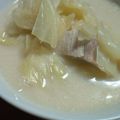 マロコーヒー's cooksnap of when they made 鷄とキャベツの味噌豆乳スープ.