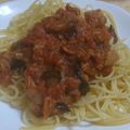 まなみ92's cooksnap of when they made ナスとツナのトマトパスタ.