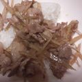 ミッキー1's cooksnap of when they made 煮込み要らず☆豚ごぼ丼.