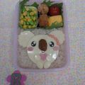 Rika5☆'s cooksnap of when they made 簡単コアラサンド☆キャラ弁☆.