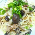 hana★'s cooksnap of when they made たっぷりきのこと豚バラスライスのパスタ.