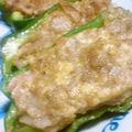 peach★yu's cooksnap of when they made レンコンしゃきしゃき肉詰めピーマン.
