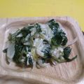 あやけんご's cooksnap of when they made オクラとツルムラサキの甘酢マヨ和え.