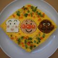 パールライス's cooksnap of when they made ひし餅型の押し寿司～アンパンマン～.