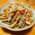 だっ君's cooksnap of when they made 牛蒡人参こんにゃくのきんぴら.